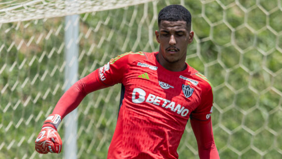 Gabriel Deflim, goleiro de 22 anos do Atlético (foto: Pedro Souza/Atlético)