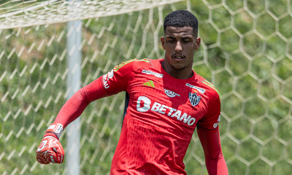 Gabriel Deflim, goleiro do Atlético de 22 anos - (foto: Pedro Souza/Atlético)