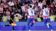 Jogadores do Paraguai comemoram gol contra Argentina (foto: Divulgação/APF)