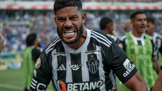 Hulk marcou um dos gols do Atlético na última final disputada, contra o Cruzeiro (foto: Pedro Souza/Atlético)