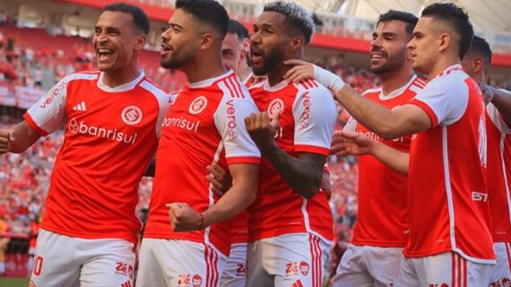 Internacional goleou o Bragantino no Beira-Rio (foto: Divulgação/Internacional )