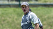 Gabriel Milito, técnico do Atlético, durante treinamento na Cidade do Galo (foto: Pedro Souza/Atlético)