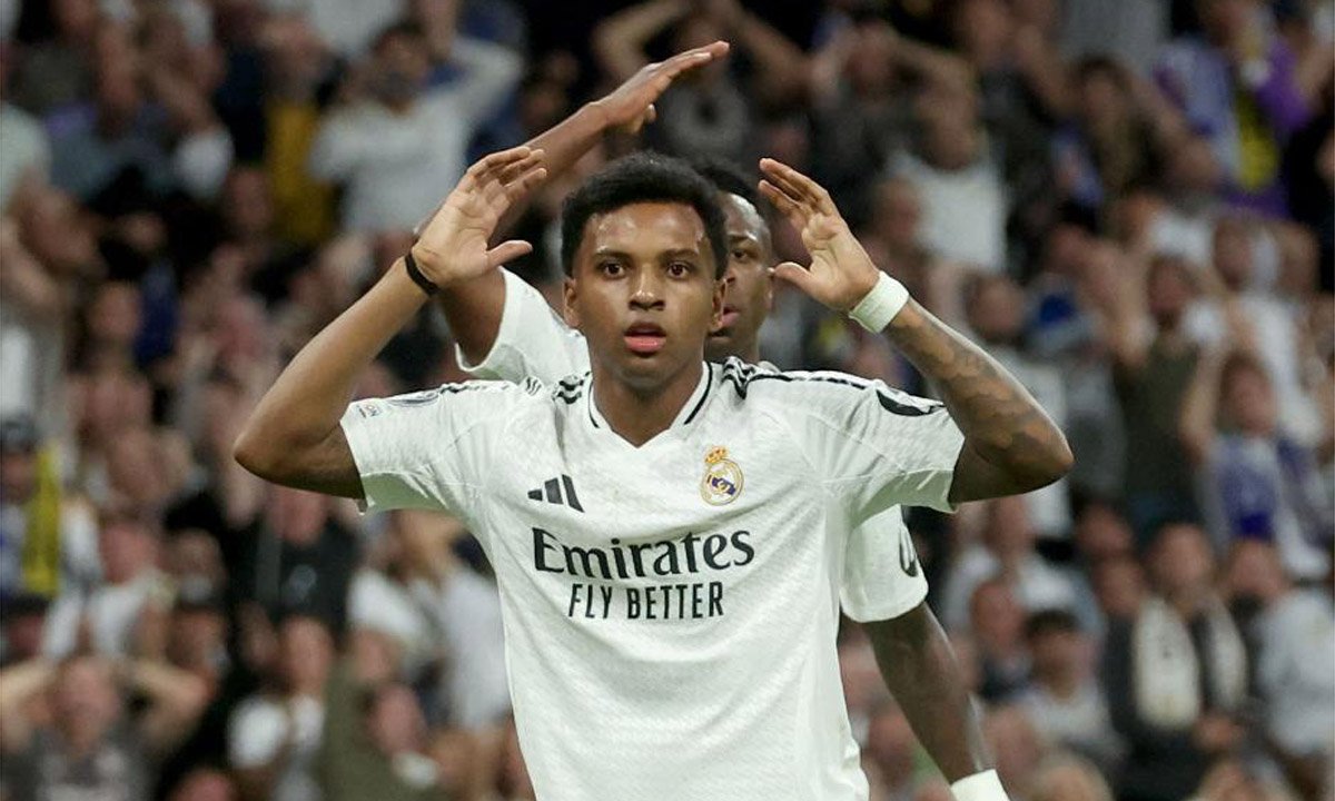 Rodrygo, atacante do Real Madrid (foto: Pierre-Philippe MARCOU / AFP)