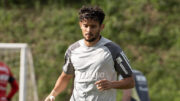 Gustavo Scarpa, meio-campista do Atlético, durante treinamento na Cidade do Galo (foto: Daniela Veiga/Atlético)