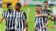 Multicampeões pelo Atlético, Tchê Tchê e Savarino agora sonham com título como algozes pelo Botafogo (foto: Montagem com imagens de Ramon Lisboa/EM/D.A Press e Alexandre Guzanshe/EM/D.A Press)