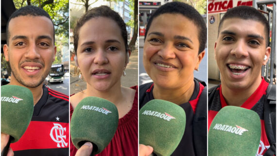 Torcedores do Flamengo conversaram com a reportagem de No Ataque nessa sexta-feira (1/11) (foto: Lucas Bretas/No Ataque)