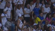 Torcida do Cruzeiro durante jogo de vôlei (foto: Reprodução)