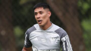 Zaracho em treino pelo Atlético na Cidade do Galo (foto: Pedro Souza/Atlético)