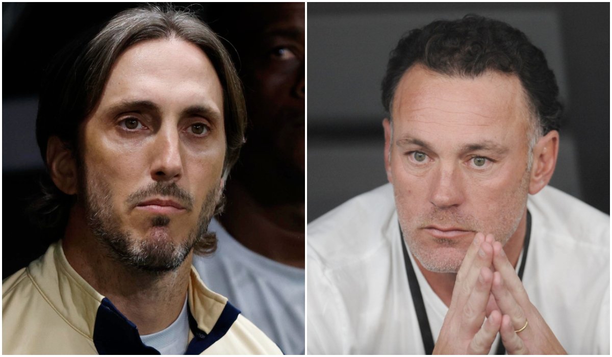 Zubeldía e Milito, técnicos de São Paulo e Atlético, respectivamente (foto: Montagem com imagens de Rubens Chiri/São Paulo e Alexandre Guzanshe/EM/D.A Press)