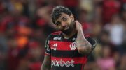 Gabigol vai se despedir do Flamengo neste domingo (8/12), no Maracanã, contra o Vitória (foto: Wagner Meier/Getty Images/AFP)