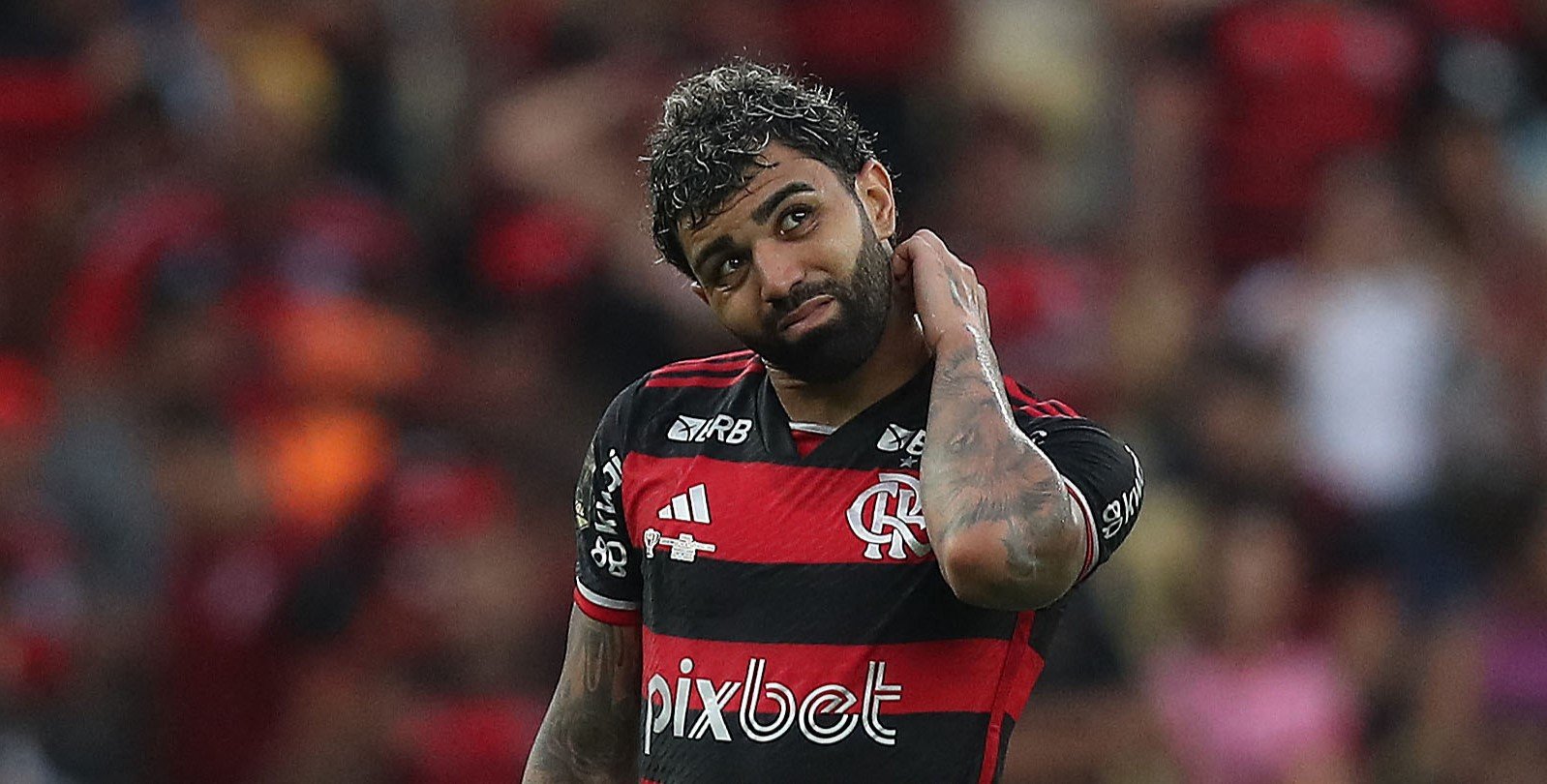 Gabigol vai se despedir do Flamengo neste domingo (8/12), no Maracanã, contra o Vitória (foto: Wagner Meier/Getty Images/AFP)