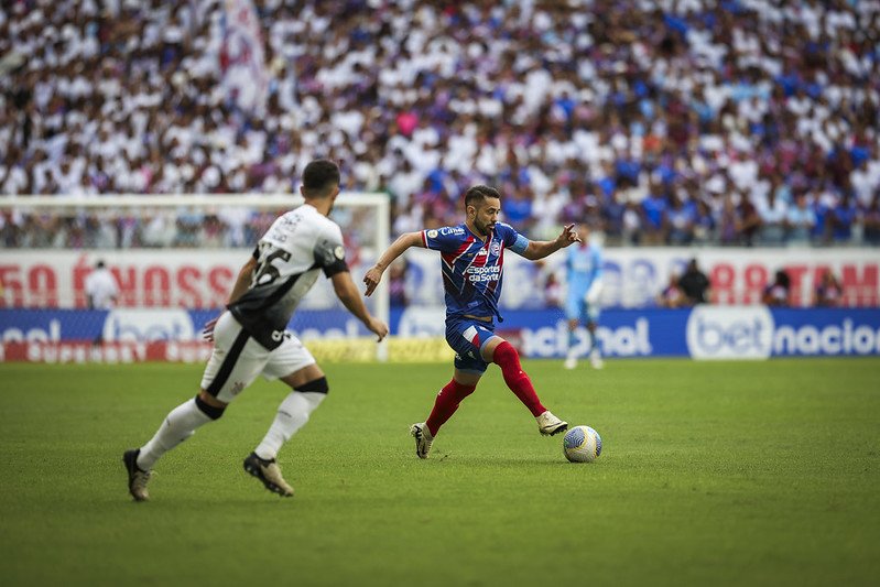 No primeiro turno, Corinthians venceu Bahia por 1 a 0 (foto: Rafael Rodrigues/EC Bahia)