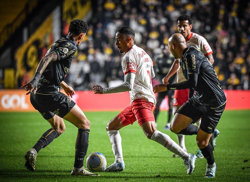 No primeiro turno, Criciúma venceu por 1 a 0 (foto: Ari Ferreira/Red Bull Bragantino.)