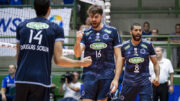 Douglas Souza, Lucão e Wallace, jogadores de vôlei do Cruzeiro (foto: Agência i7/Sada Cruzeiro)