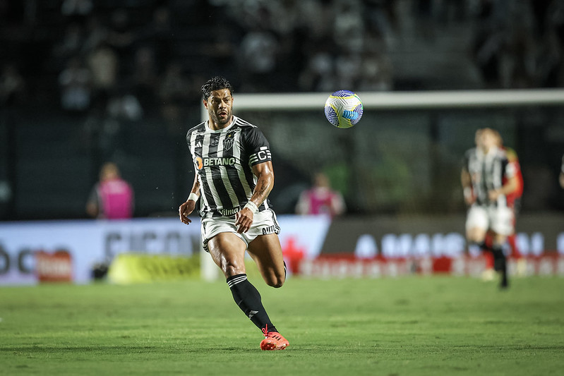 Hulk foi um dos alvos das ligações diretas do Atlético no primeiro tempo contra o Vasco - (foto: Pedro Souza/Atlético)