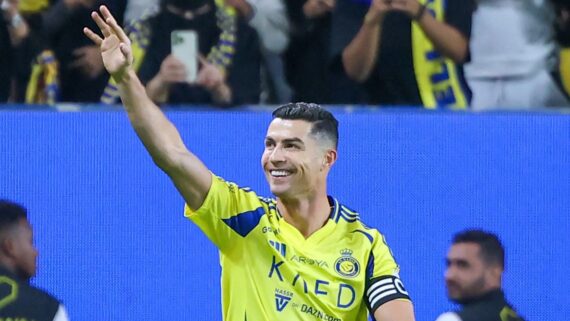 Cristiano Ronaldo, atacante do Al-Nassr (foto: Fayez NURELDINE / AFP)