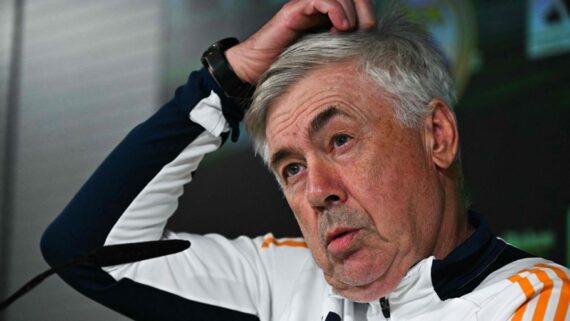 Carlo Ancelotti, técnico do Real Madrid (foto: JAVIER SORIANO / AFP)