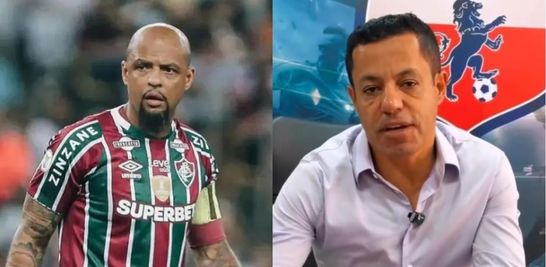 Felipe Melo e Renato Valentim (foto: Lucas Mercon/Fluminense)