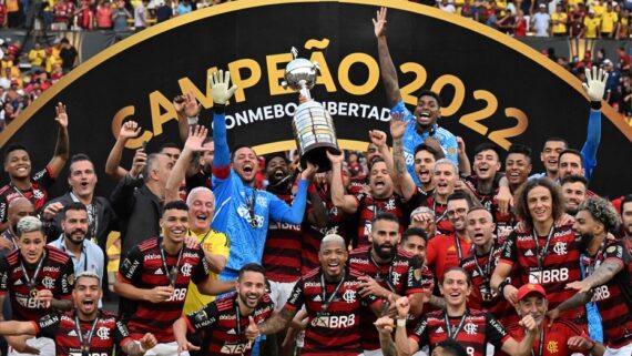 Flamengo campeão da Libertadores (foto: Luis Acosta / AFP)