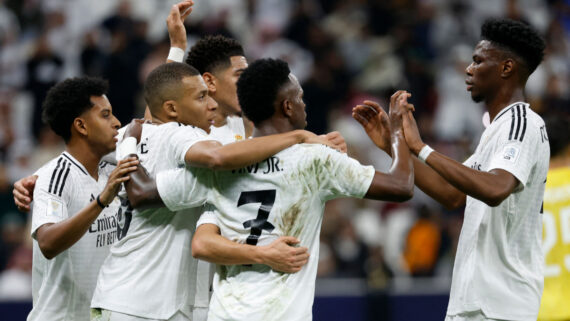 Real Madrid e Pachuca na final do Intercontinental (foto: AFP)