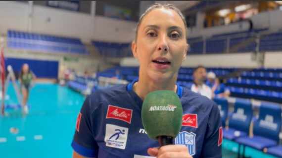 Pri Daroit, ponteira do time feminino de vôlei do Minas, em entrevista ao No Ataque (foto: Pedro Bueno / No Ataque)