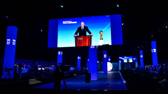 Gianni Infantino, presidente da Fifa (foto: AFP)