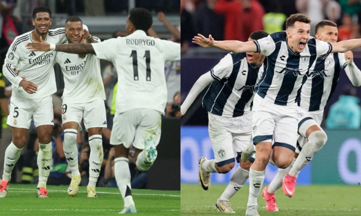 Real Madrid e Pachuca (foto: AFP)