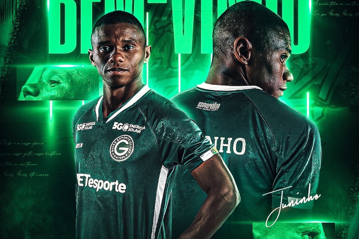 Arte de divulgação da contratação de Juninho feita pelo Goiás (foto: Divulgação / Goiás)