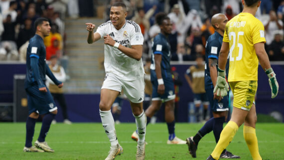 Jogo entre Real Madrid e Pachuca (foto: AFP)