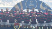 Jogadores do Flamengo antes de conquistar a Copa do Brasil de 2024 na Arena MRV (foto: Alexandre Guzanshe/EM/D.Press)