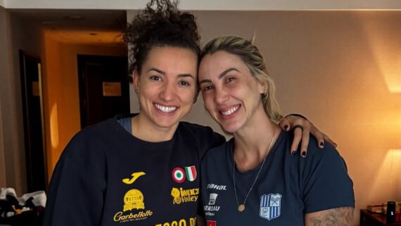 Gabi Guimarães e Pri Daroit em reencontro na China (foto: Instagram/Reprodução)