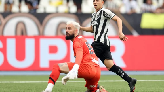 Botafogo ganhou do São Paulo por 2 a 1 (foto: Vitor Silva/Botafogo)