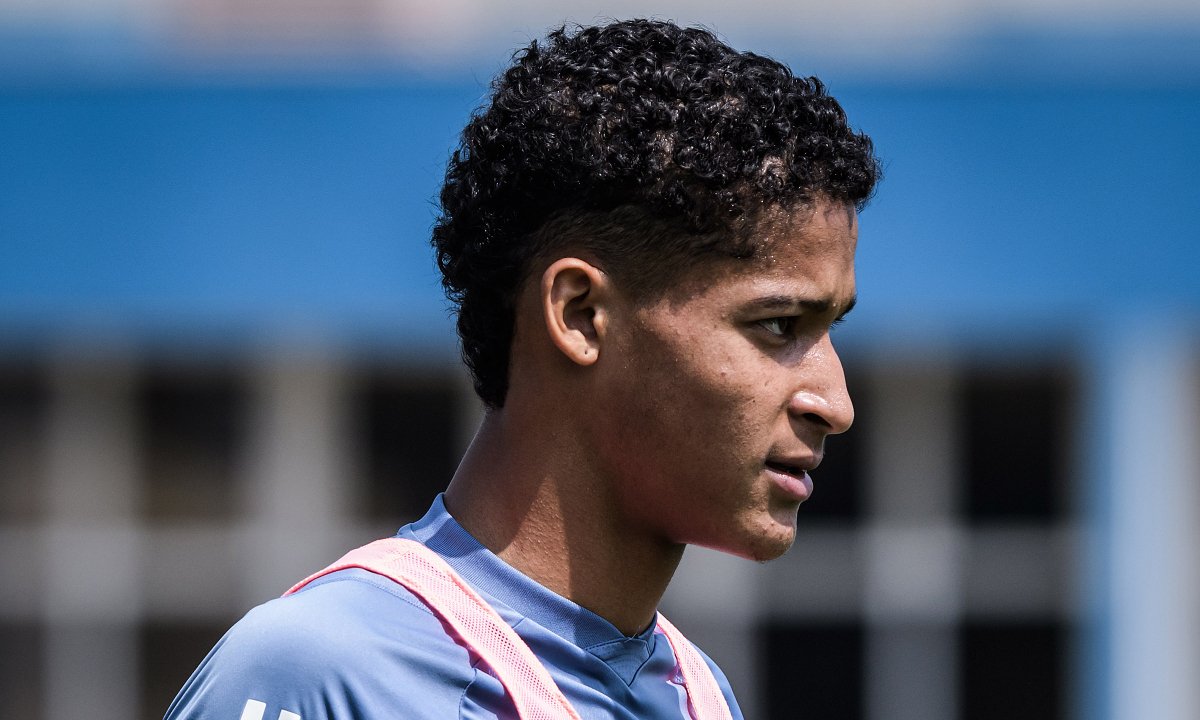 Tevis em treino do Cruzeiro (foto: Gustavo Aleixo/Cruzeiro)
