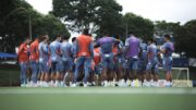 Time do Cruzeiro em treino na Toca da Raposa (foto: Gustavo Martins/Cruzeiro)