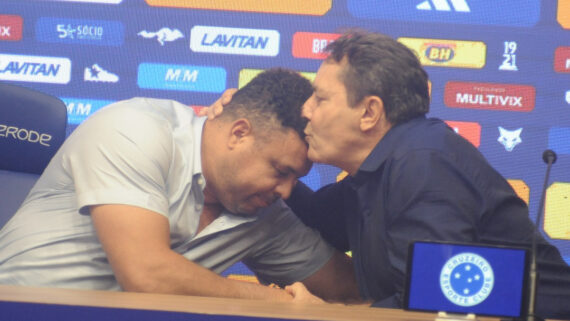 Ronaldo Nazário e Pedro Lourenço (foto: Alexandre Guzanshe/D.A.Press)