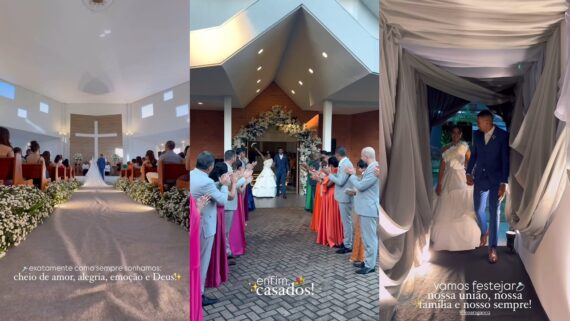 Casamento de Léo Aragão, goleiro do Cruzeiro (foto: Reprodução)