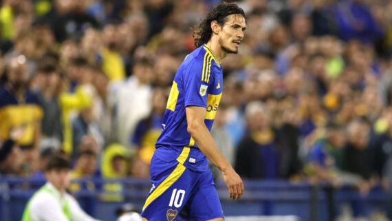 Cavani, do Boca Juniors (foto: Alejandro Pagni/AFP)