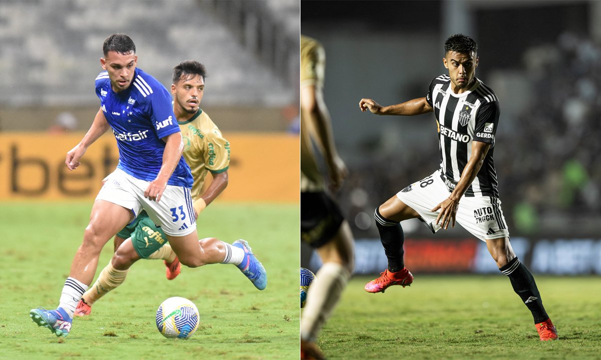 Cruzeiro x Palmeiras; Vasco x Atlético (foto: Ramon Lisboa/EM D.A Press e Pedro Souza/Atlético)