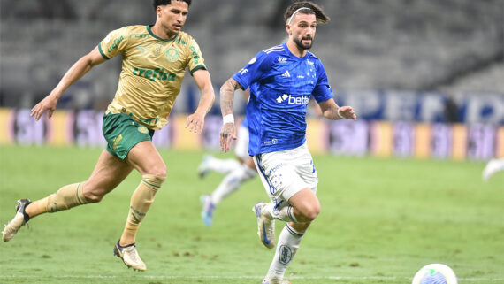 Cruzeiro perdeu de virada para o Palmeiras (foto: Ramon Lisboa/EM D.A Press)