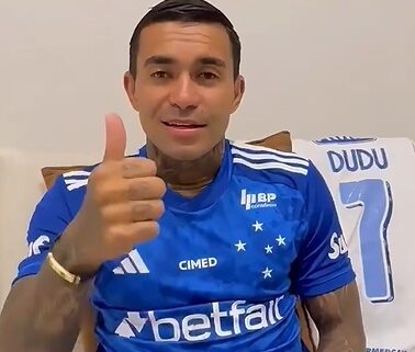 Dudu, novo atacante do Cruzeiro (foto: Reprodução)