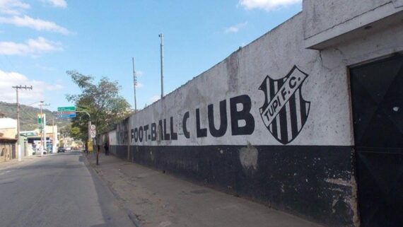 Fachada do Estádio Salles de Oliveira, do Tupi (foto: Tupi/Divulgação)