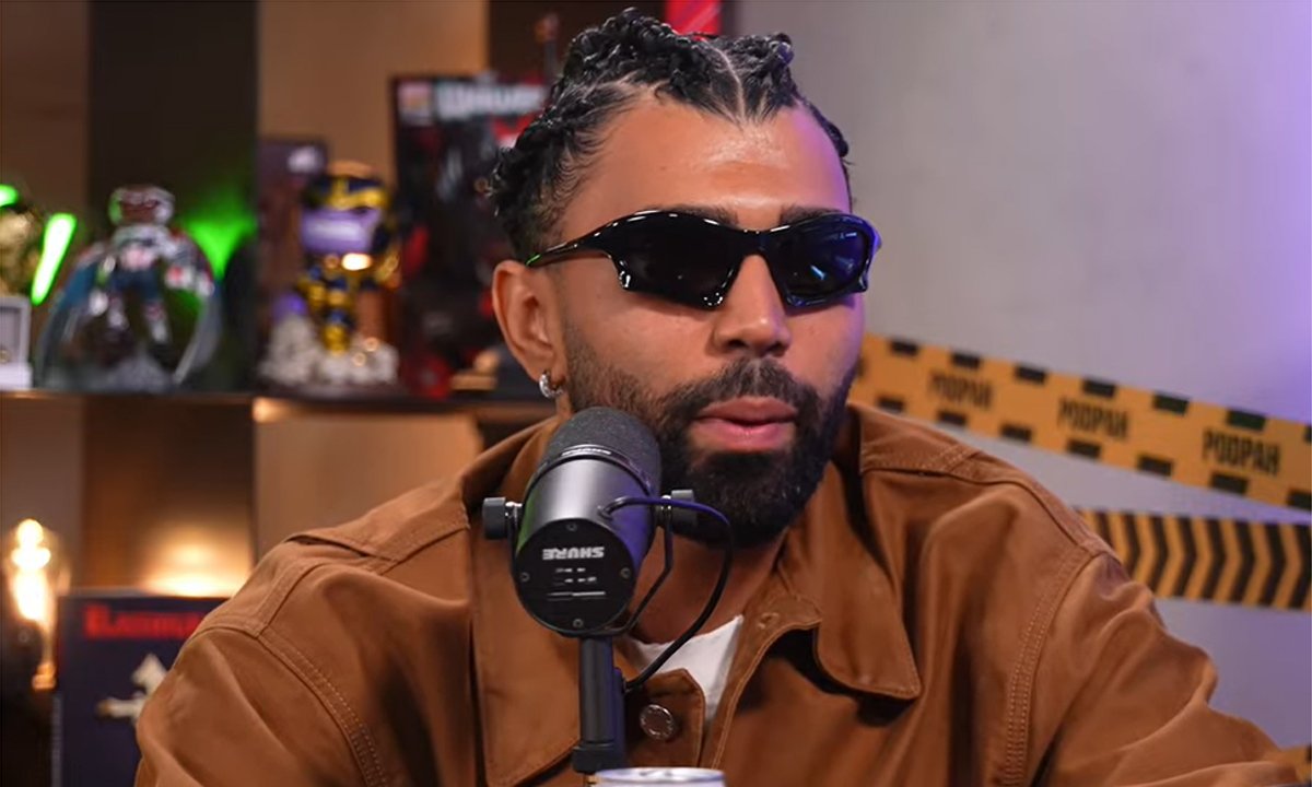 Gabigol em participação no Podpah (foto: Reprodução/YouTube)