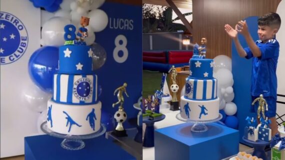 Filho de Zé Ivaldo ganhou festa de aniversário do Cruzeiro (foto: Reprodução)