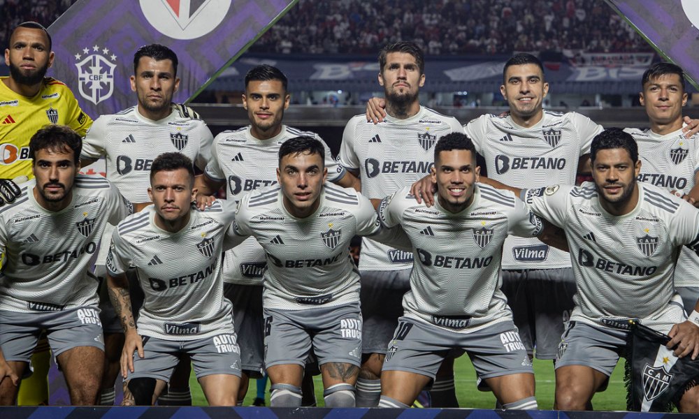 Jogadores do Atlético reunidos (foto: Pedro Souza/Atlético)