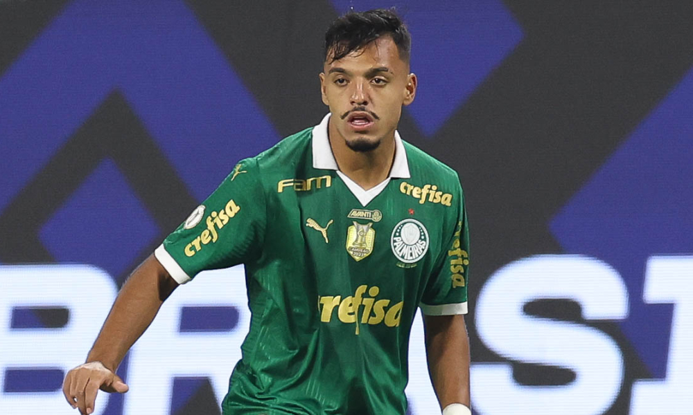 Gabriel Menino jogando pelo Palmeiras - (foto: Cesar Greco/Palmeiras/by Canon)