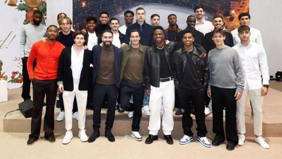 Jogadores do Real Madrid no Natal do clube (foto: Divulgação/Real Madrid)