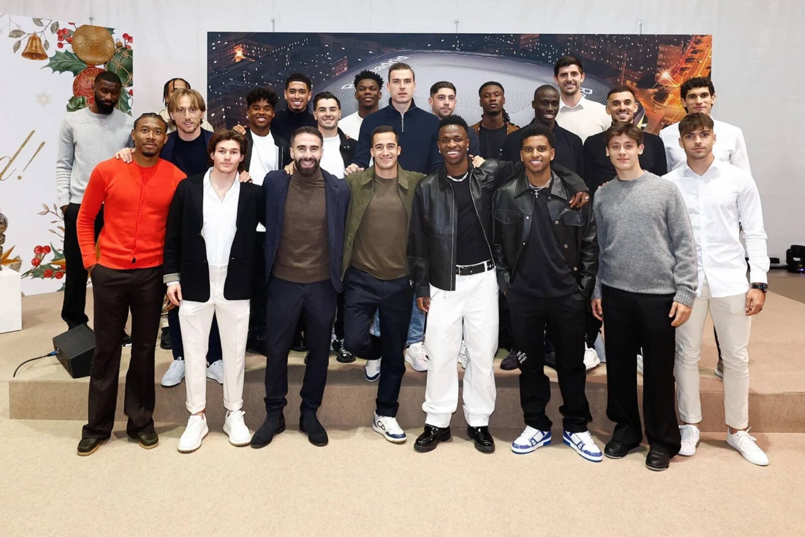 Jogadores do Real Madrid no Natal do clube (foto: Divulgação/Real Madrid)