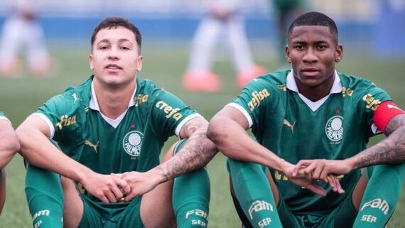 Thalys e Patrick dividiram vestiário nas categorias de base do Palmeiras (foto: Reprodução/Instagram)