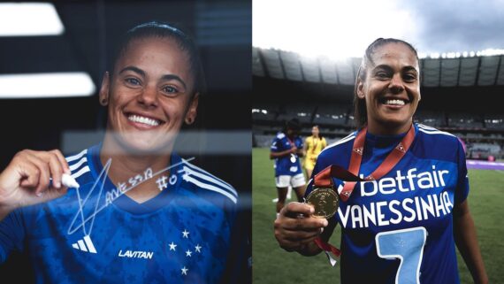 Vanessinha, atacante do Cruzeiro Feminino (foto: Gustavo Martins/Cruzeiro)