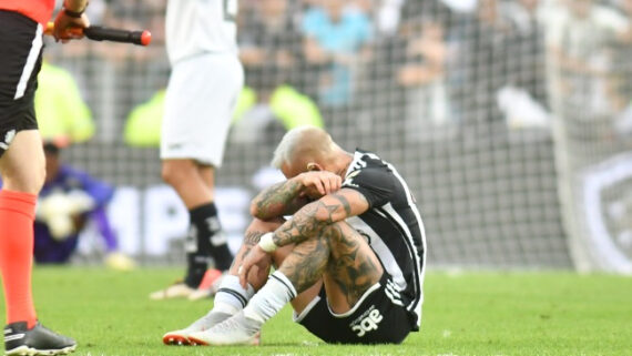 Vargas, atacante do Atlético, em final da Libertadores (foto: Alexandre Guzanshe/EM/D.A Press)